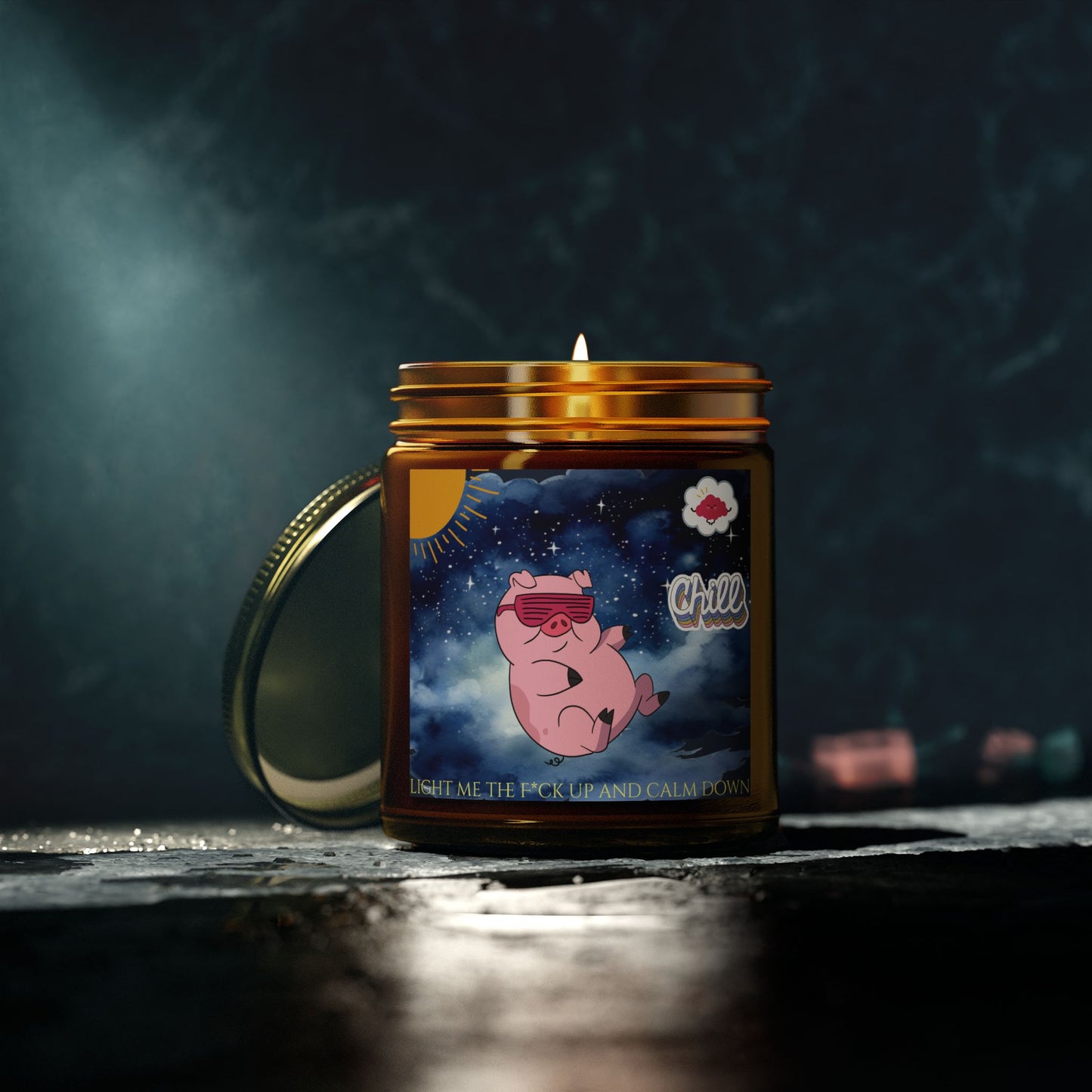 Light Me the F*ck Up and Calm Down Scented Candle