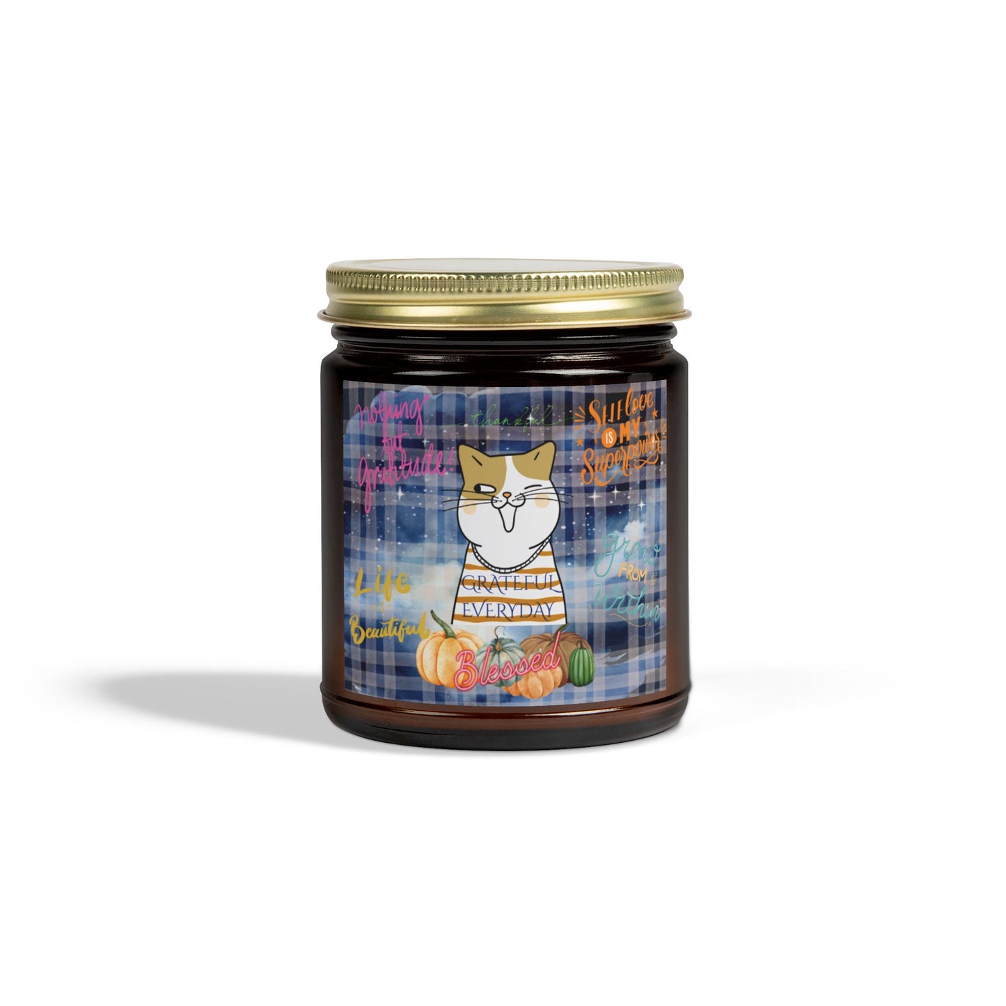 Grateful, Thankful, Blessed Candle