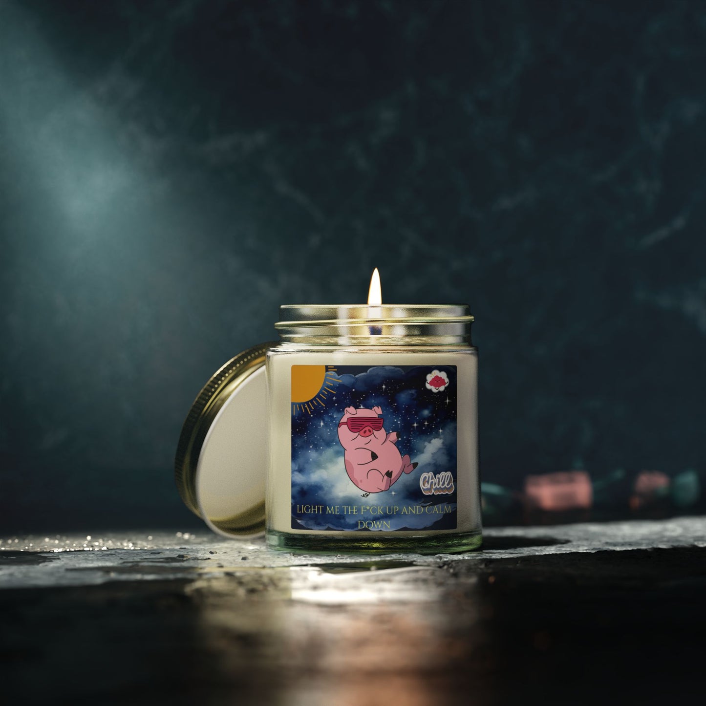 Light Me the F*ck Up and Calm Down Scented Candle
