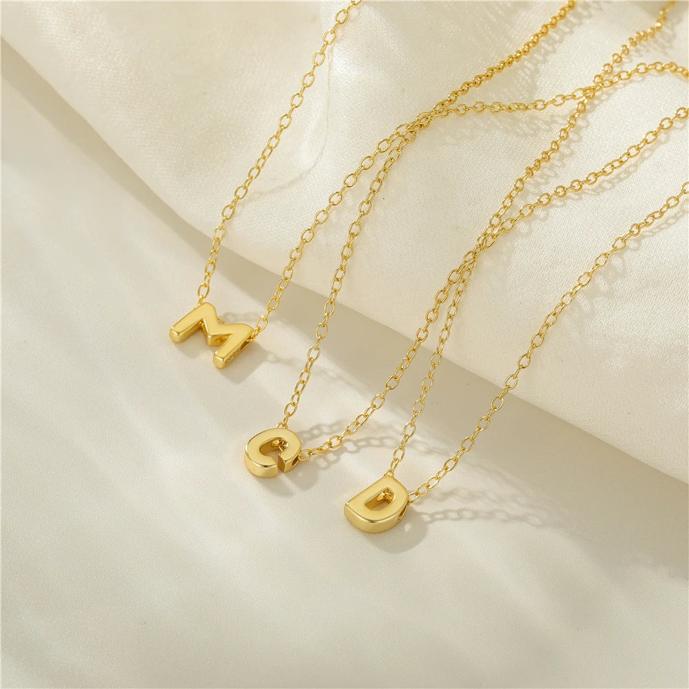 Pure Radiance Letter Necklace Gold