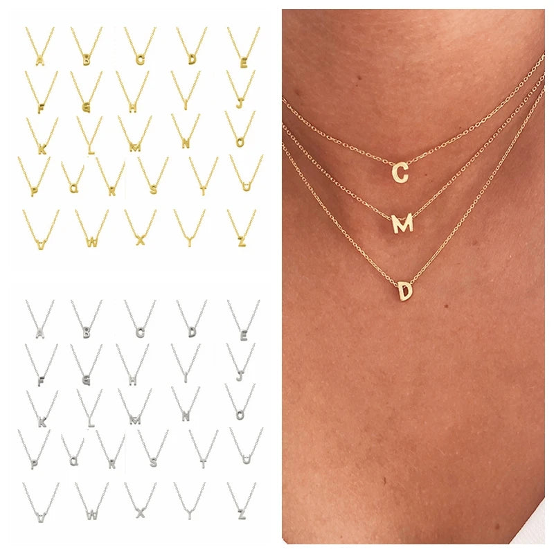 Pure Radiance Letter Necklace Gold